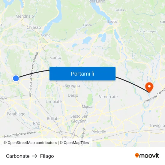 Carbonate to Filago map