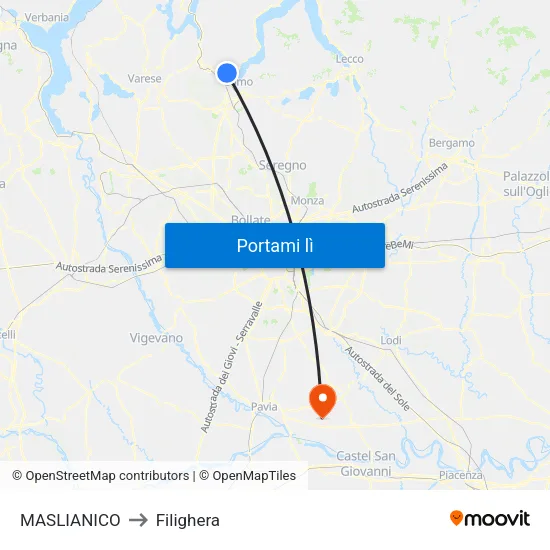 MASLIANICO to Filighera map
