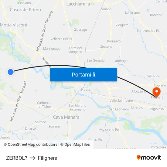 ZERBOL? to Filighera map