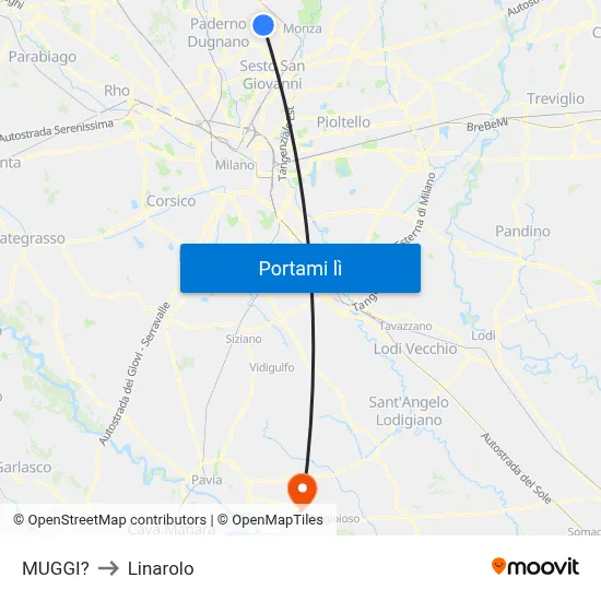 MUGGI? to Linarolo map