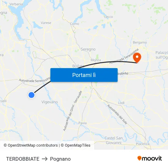 TERDOBBIATE to Pognano map