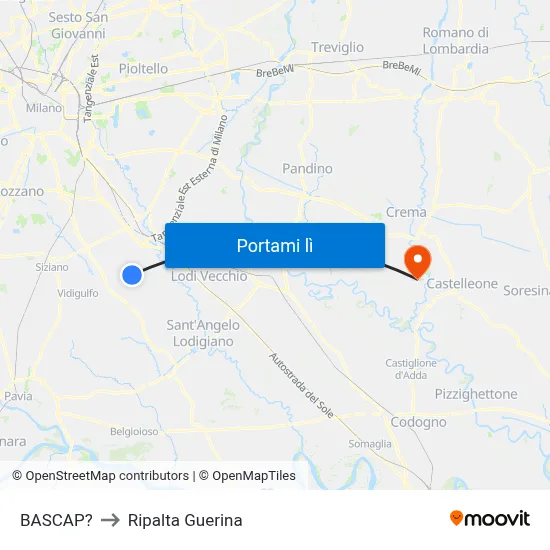 BASCAP? to Ripalta Guerina map