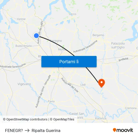 FENEGR? to Ripalta Guerina map
