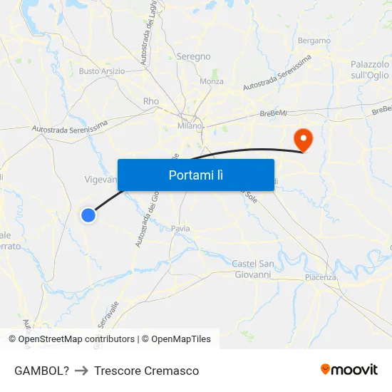 GAMBOL? to Trescore Cremasco map