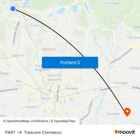 PAR? to Trescore Cremasco map