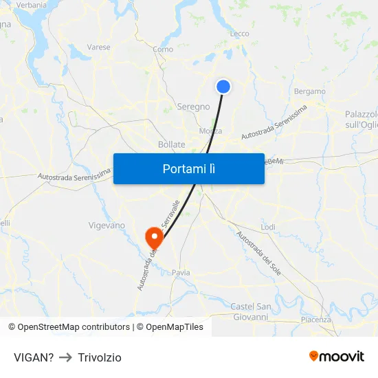 VIGAN? to Trivolzio map