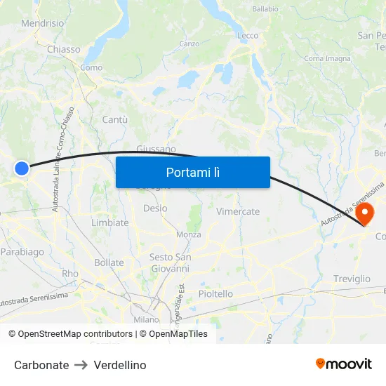 Carbonate to Verdellino map