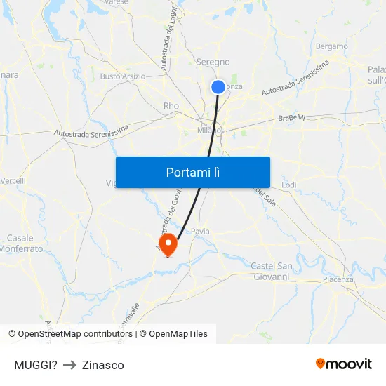 MUGGI? to Zinasco map