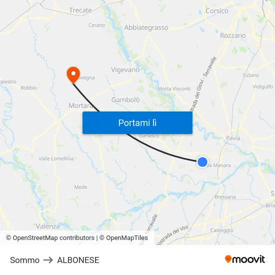 Sommo to ALBONESE map