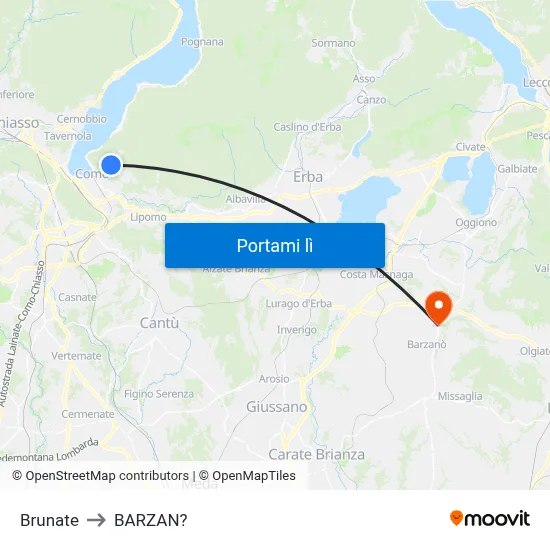 Brunate to BARZAN? map