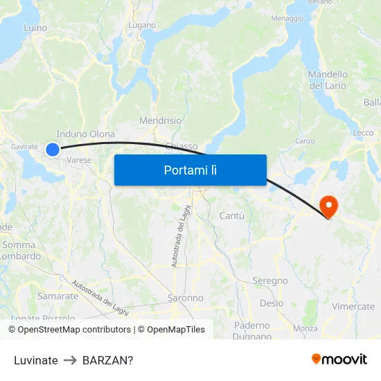 Luvinate to BARZAN? map