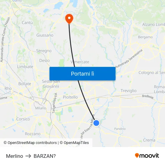 Merlino to BARZAN? map