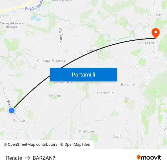 Renate to BARZAN? map
