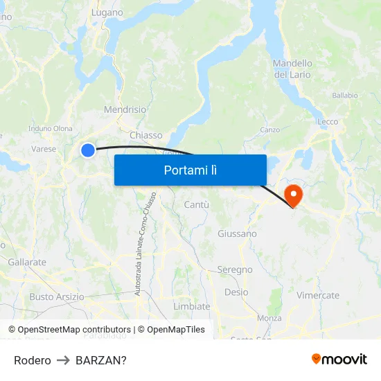 Rodero to BARZAN? map