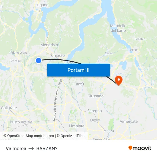 Valmorea to BARZAN? map