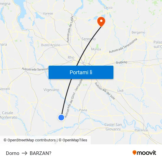 Dorno to BARZAN? map