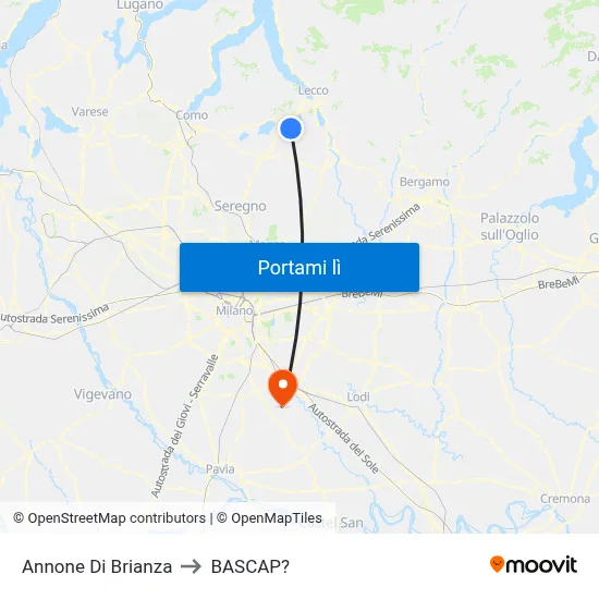 Annone Di Brianza to BASCAP? map