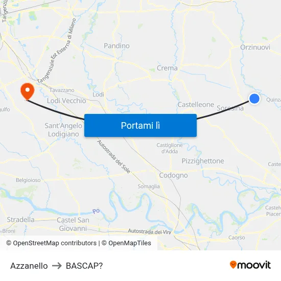 Azzanello to BASCAP? map