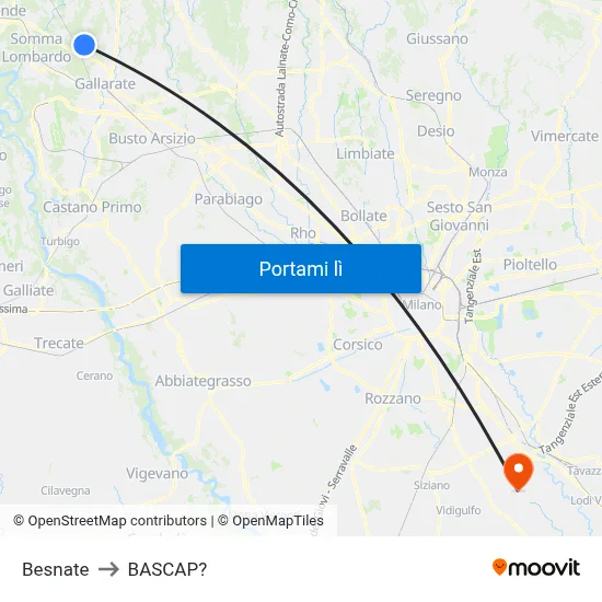 Besnate to BASCAP? map