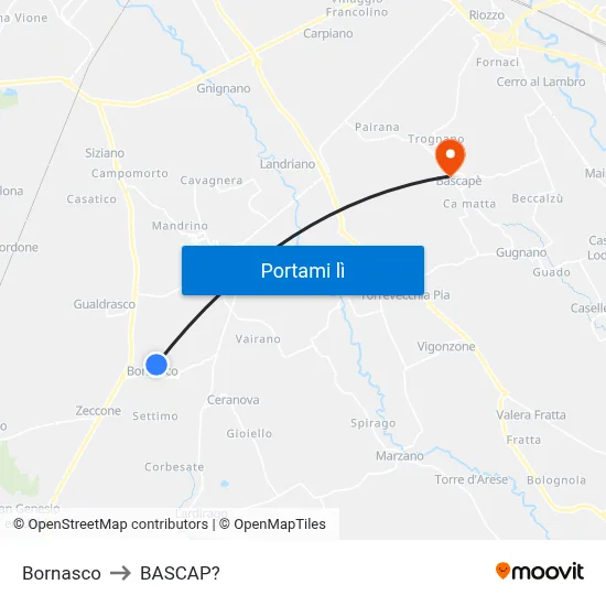Bornasco to BASCAP? map