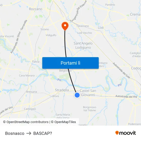 Bosnasco to BASCAP? map