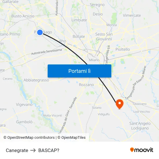 Canegrate to BASCAP? map