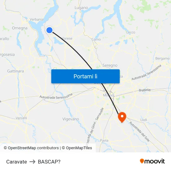 Caravate to BASCAP? map