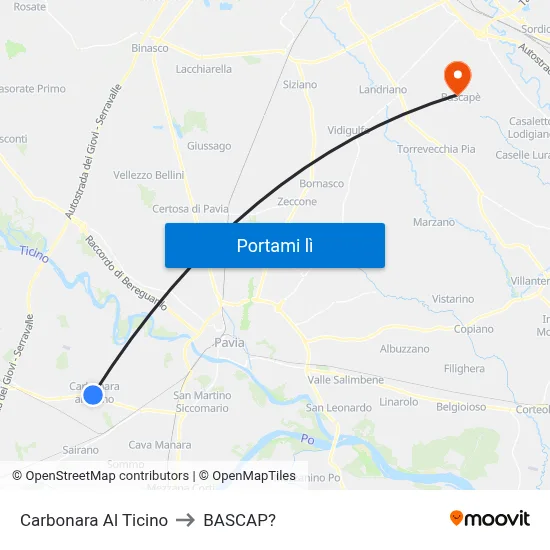 Carbonara Al Ticino to BASCAP? map