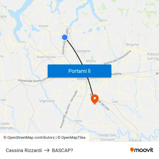 Cassina Rizzardi to BASCAP? map