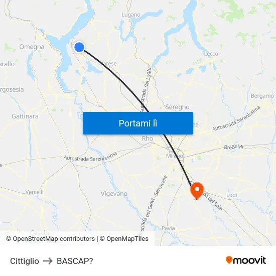 Cittiglio to BASCAP? map
