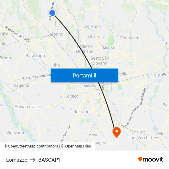 Lomazzo to BASCAP? map