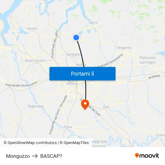 Monguzzo to BASCAP? map