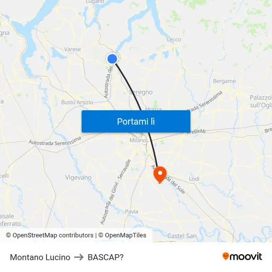 Montano Lucino to BASCAP? map