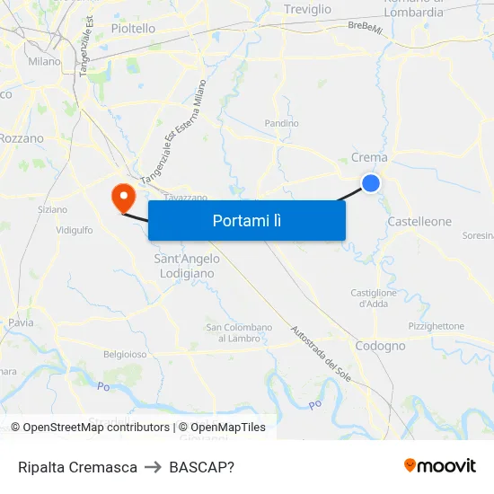 Ripalta Cremasca to BASCAP? map