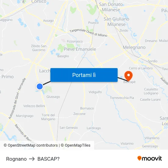 Rognano to BASCAP? map
