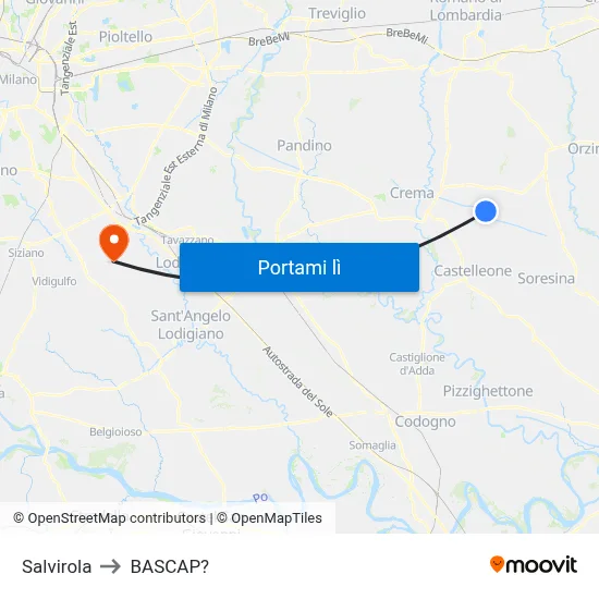 Salvirola to BASCAP? map