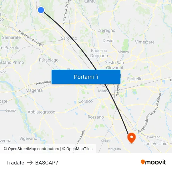 Tradate to BASCAP? map