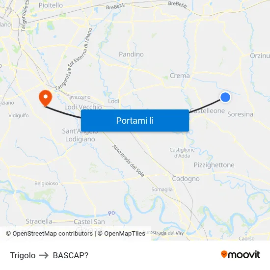 Trigolo to BASCAP? map