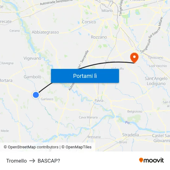 Tromello to BASCAP? map