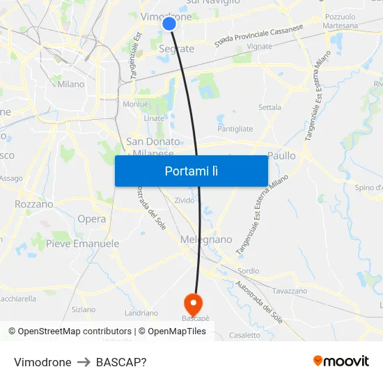 Vimodrone to BASCAP? map