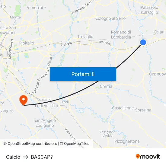 Calcio to BASCAP? map