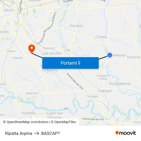 Ripalta Arpina to BASCAP? map