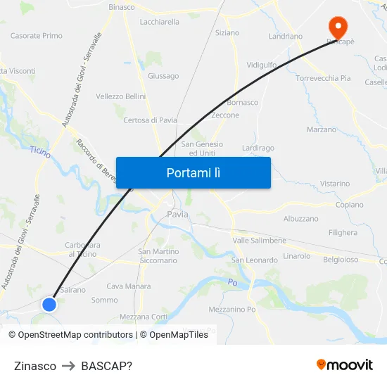 Zinasco to BASCAP? map