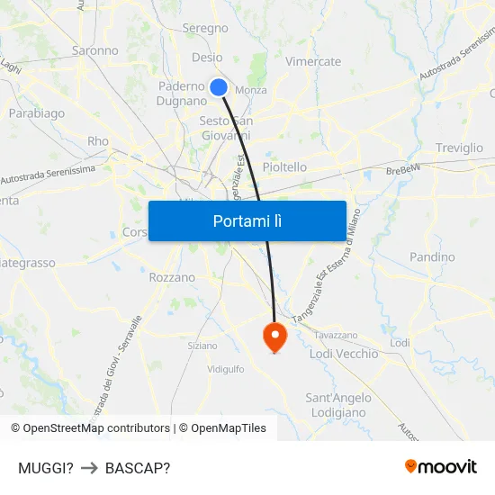 MUGGI? to BASCAP? map