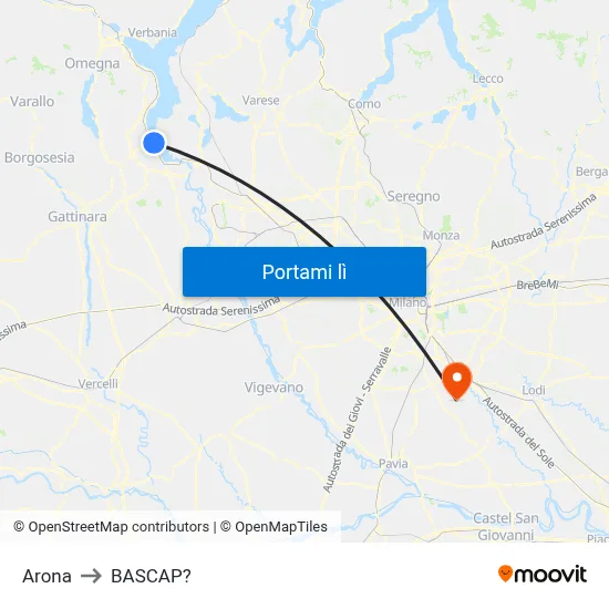 Arona to BASCAP? map