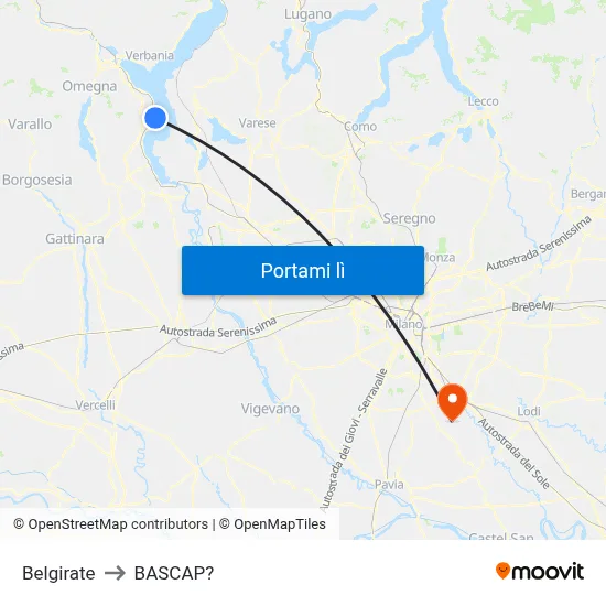 Belgirate to BASCAP? map