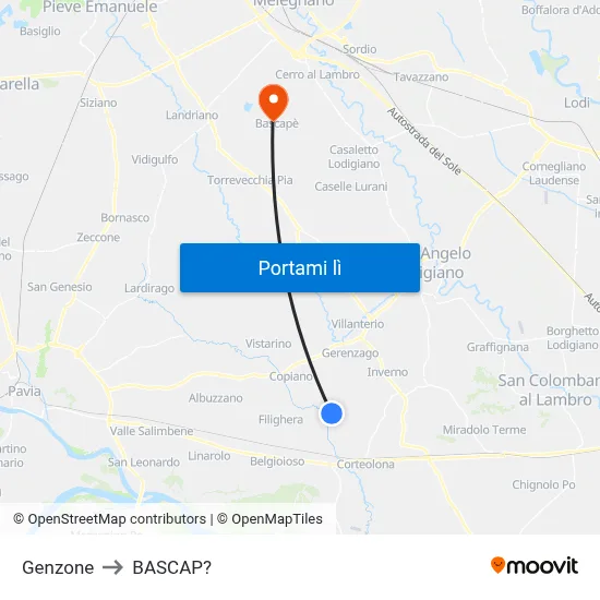Genzone to BASCAP? map