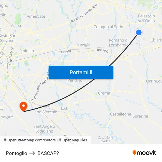 Pontoglio to BASCAP? map