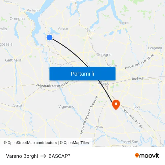 Varano Borghi to BASCAP? map