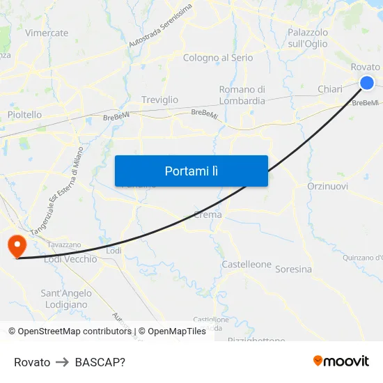 Rovato to BASCAP? map